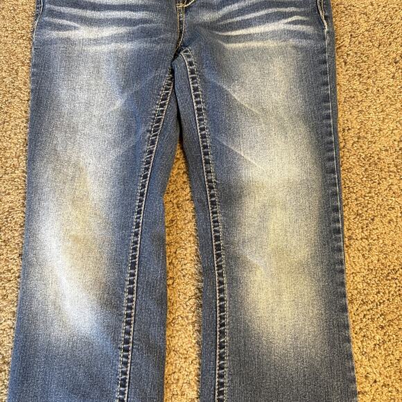 WallFlower Jeans The Luscious Curvy Fit Women's 5 Short Denim Blue Regular Pants - Picture 4 of 14